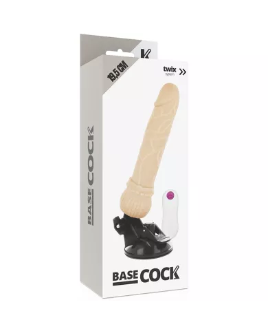 BASECOCK - VIBRATEUR TÉLÉCOMMANDE NATUREL RÉALISTE 19.5 CM -O- 4 CM BASECOCK - VIBRATEUR TÉLÉCOMMANDE NATUREL RÉALISTE 19.5 CM -O- 4 CM