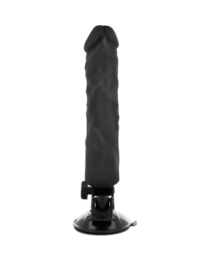 BASECOCK - VIBRATEUR RÉALISTE TÉLÉCOMMANDE NOIR 21 CM -O- 4 CM