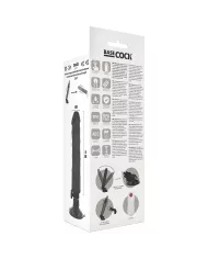 BASECOCK - VIBRATEUR RÉALISTE TÉLÉCOMMANDE NOIR 21 CM -O- 4 CM