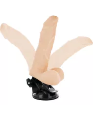 BASECOCK - VIBRATEUR ARTICULABLE TÉLÉCOMMANDE NATUREL 21 CM -O- 5 CM