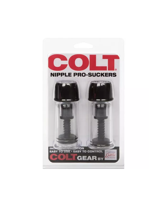 CALEXOTICS - VENTOUSES COLT AVEC ONDES STIMULANTES POUR LE TÉTON, NOIRES CALEXOTICS - VENTOUSES COLT AVEC ONDES STIMULANTES POUR LE TÉTON, NOIRES