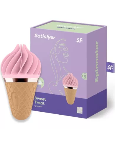 SATISFYER - SPINNATOR SWEET TREAT BRUN & ROSE SATISFYER - SPINNATOR SWEET TREAT BRUN & ROSE
