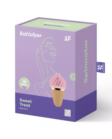 SATISFYER - SPINNATOR SWEET TREAT BRUN & ROSE SATISFYER - SPINNATOR SWEET TREAT BRUN & ROSE