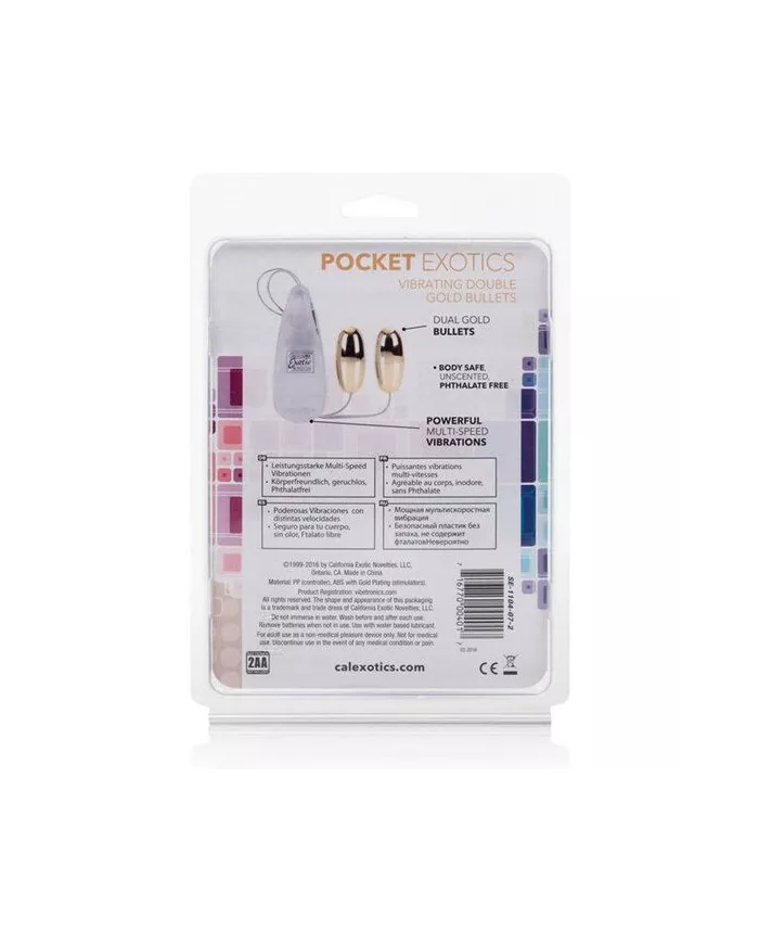 CALEXOTICS - BALLES VIBRANTES DUO OR