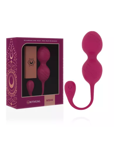 RITHUAL - BALLES DE KEGEL VIBRANTES RECHARGEABLES NISHA ORCHIDÉE