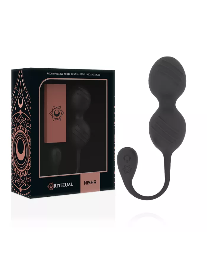RITHUAL - BALLES DE KEGEL VIBRANTES RECHARGEABLES NISHA NOIRES