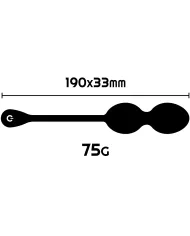 RITHUAL - BALLES DE KEGEL VIBRANTES RECHARGEABLES NISHA NOIRES