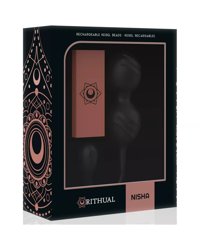 RITHUAL - BALLES DE KEGEL VIBRANTES RECHARGEABLES NISHA NOIRES