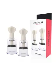 DARKNESS - ONDES STIMULANTES POUR TÉTONS TRANSPARENTS 5 CM DE DIAMÈTRE DARKNESS - ONDES STIMULANTES POUR TÉTONS TRANSPARENTS 5 CM DE DIAMÈTRE