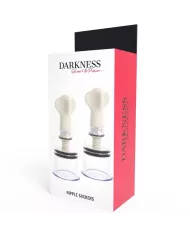 DARKNESS - ONDES STIMULANTES POUR TÉTONS TRANSPARENTS 5 CM DE DIAMÈTRE DARKNESS - ONDES STIMULANTES POUR TÉTONS TRANSPARENTS 5 CM DE DIAMÈTRE