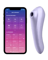 SATISFYER - VIBRATEUR DUAL PLEASURE AIR PULSE MAUVE SATISFYER - VIBRATEUR DUAL PLEASURE AIR PULSE MAUVE