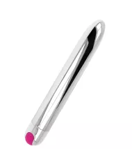 OHMAMA - VIBRATEUR ARGENT RECHARGEABLE 10 MODES 18,5 CM OHMAMA - VIBRATEUR ARGENT RECHARGEABLE 10 MODES 18,5 CM