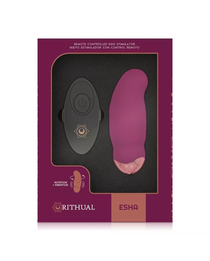 RITHUAL - ESHA EGG SYSTÈME DE TÉLÉCOMMANDE ROTATION + VIBRATION