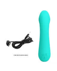 PRETTY LOVE - VIBRATEUR RECHARGEABLE CETUS VERT AQUA PRETTY LOVE - VIBRATEUR RECHARGEABLE CETUS VERT AQUA