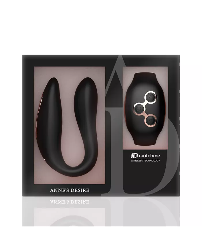 ANNE'S DESIRE - DUAL PLEASURE TECNOLOG A WATCHME NOIR/OR