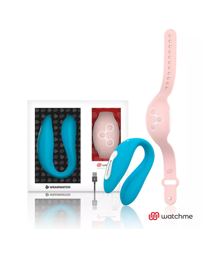 WEARWATCH - WATCHME VIBRATEUR DOUBLE TECHNOLOGIE INDIGO / ROSE