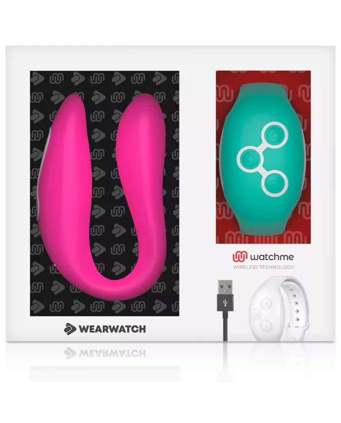 WEARWATCH - VIBRATEUR WATCHME DOUBLE TECHNOLOGIE FUCHSIA / EAU DE MER