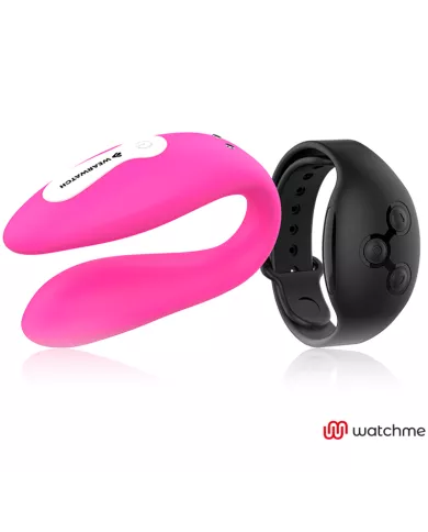 WEARWATCH - VIBRATEUR DOUBLE TECHNOLOGIE WATCHME FUCHSIA/AZABACHE