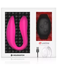 WEARWATCH - VIBRATEUR DOUBLE TECHNOLOGIE WATCHME FUCHSIA/AZABACHE