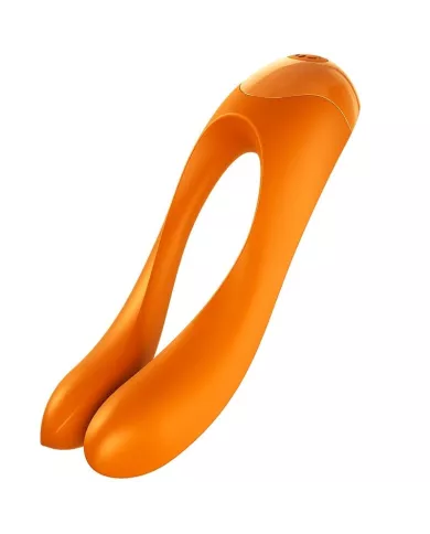 SATISFYER - VIBRATEUR  DOIGTS CANDY CANE ORANGE