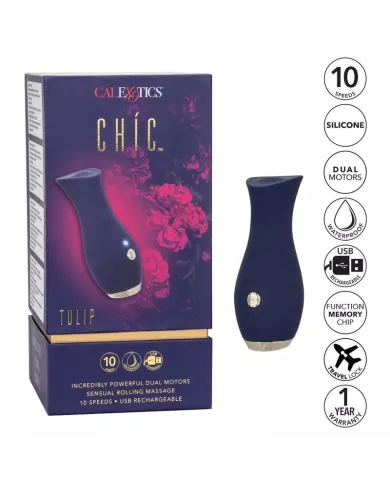 CALEXOTICS - MASSEUR CHIC TULIPE BLEU