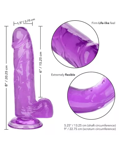 CALEXOTICS - GODE REINE TAILLE VIOLET 15.3 CM