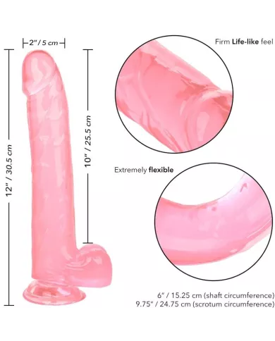 CALEXOTICS - GODE REINE TAILLE ROSE 25.5 CM