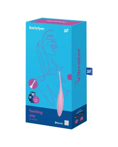 SATISFYER - VIBRATEUR  POINTE DE CLIT TWIRLING JOY ROSE