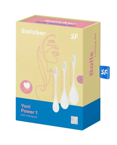 SATISFYER - ENSEMBLE ENTRAÃŽNEMENT YONI POWER 1 BLANC SATISFYER - ENSEMBLE ENTRAÃŽNEMENT YONI POWER 1 BLANC