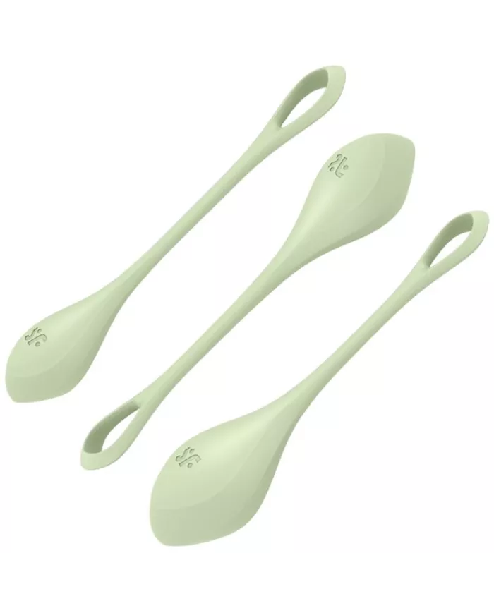 SATISFYER - ENSEMBLE ENTRAÎNEMENT YONI POWER 2 VERT