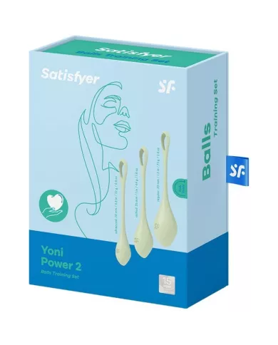 SATISFYER - ENSEMBLE ENTRAÃŽNEMENT YONI POWER 2 VERT SATISFYER - ENSEMBLE ENTRAÃŽNEMENT YONI POWER 2 VERT