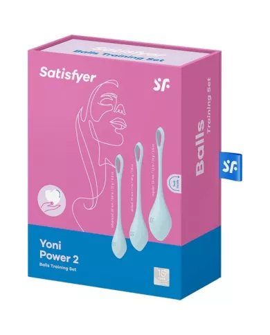 SATISFYER - ENSEMBLE ENTRAÃŽNEMENT YONI POWER 2 BLEU SATISFYER - ENSEMBLE ENTRAÃŽNEMENT YONI POWER 2 BLEU