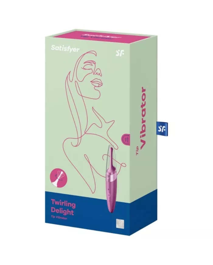 SATISFYER - VIBRATEUR  POINTE DE CLIT TWIRLING DELIGHT VIOLET SATISFYER - VIBRATEUR  POINTE DE CLIT TWIRLING DELIGHT VIOLET