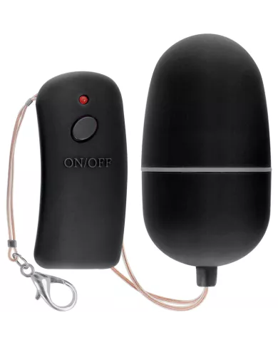ONLINE - OEUF VIBRANT AVEC TÉLÉCOMMANDE NOIRE