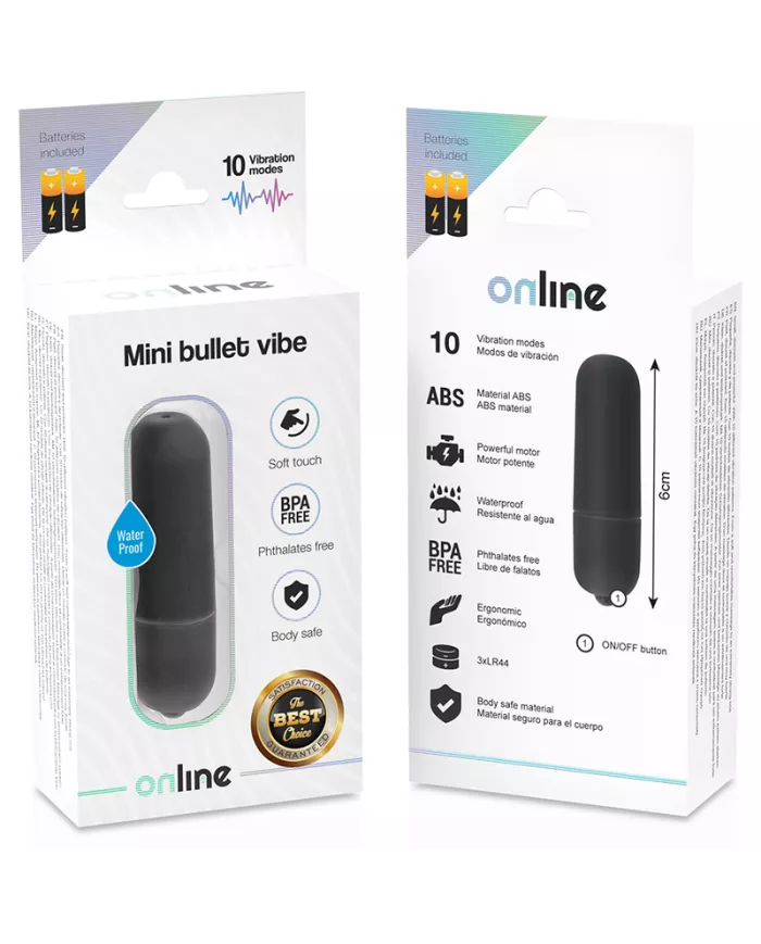 ONLINE - MINI BALLE VIBRANT NOIRE ONLINE - MINI BALLE VIBRANT NOIRE