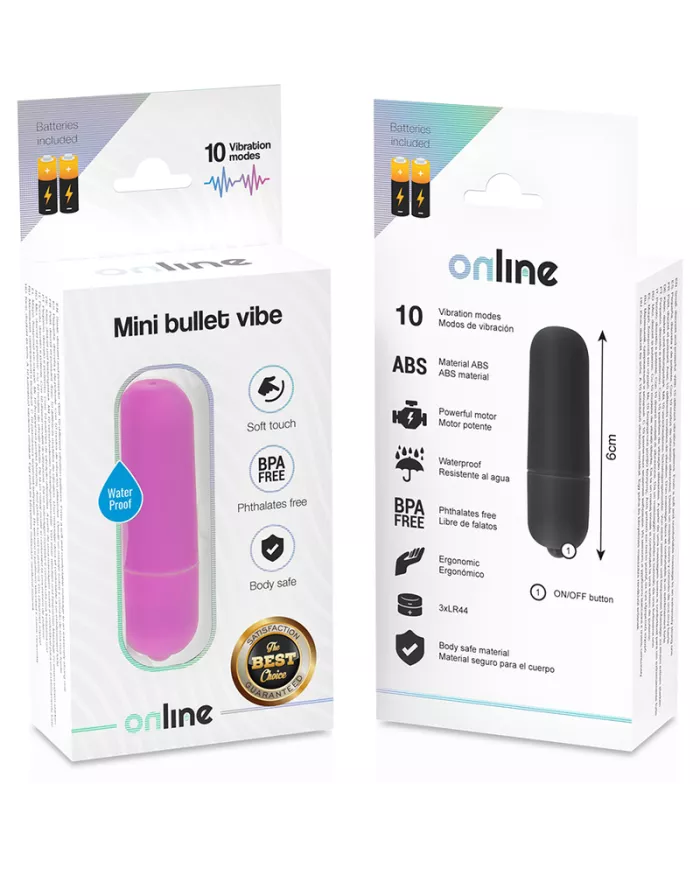 ONLINE - MINI BALLE VIBRANTE LILAS ONLINE - MINI BALLE VIBRANTE LILAS