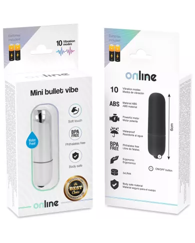 ONLINE - MINI BALLE VIBRANTE ARGENT