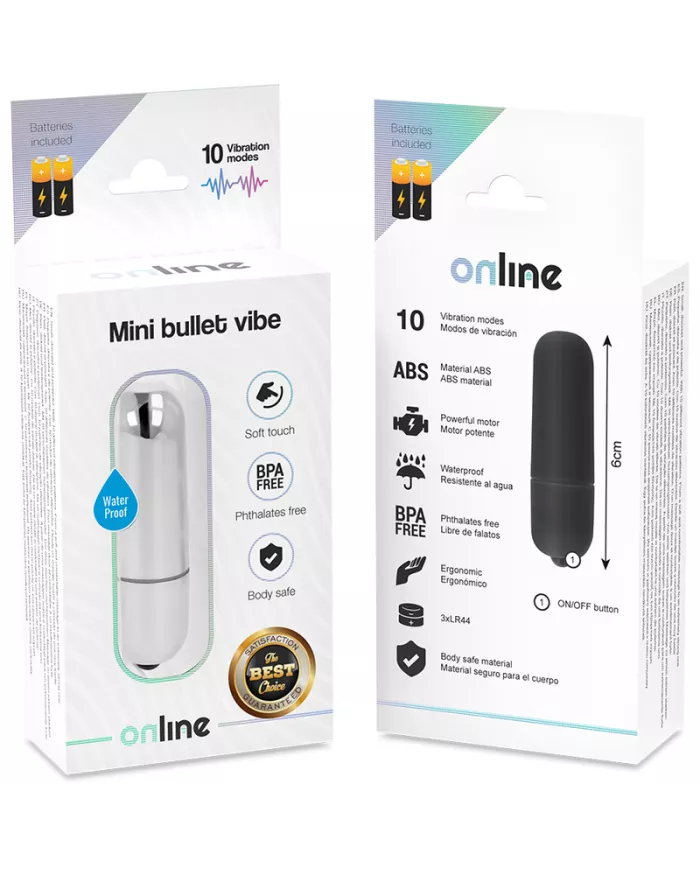 ONLINE - MINI BALLE VIBRANTE ARGENT ONLINE - MINI BALLE VIBRANTE ARGENT