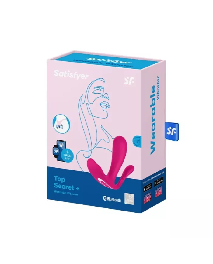 SATISFYER - VIBRATEUR TOP SECRET + ROSE