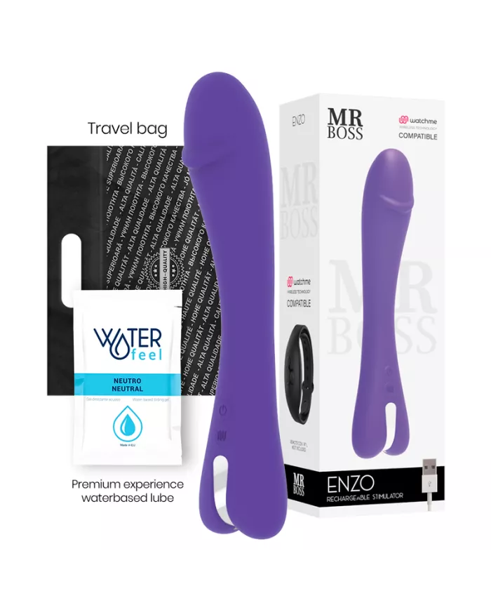 MR BOSS - ENZO VIBRATEUR WATCHME TECHNOLOGIE SANS FIL COMPATIBLE MR BOSS - ENZO VIBRATEUR WATCHME TECHNOLOGIE SANS FIL COMPATIBLE