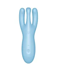 SATISFYER - APPLICATION VIBRATEUR THREESOME 4 BLEU SATISFYER - APPLICATION VIBRATEUR THREESOME 4 BLEU