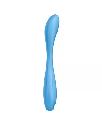 SATISFYER - APPLICATION MULTI VIBRATEUR G-SPOT FLEX 4+ BLEU