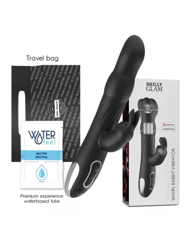 VIBRATEUR ET ROTATEUR BRILLY GLAM MOEBIUS RABBIT COMPATIBLE AVEC LA TECHNOLOGIE SANS FIL WATCHME