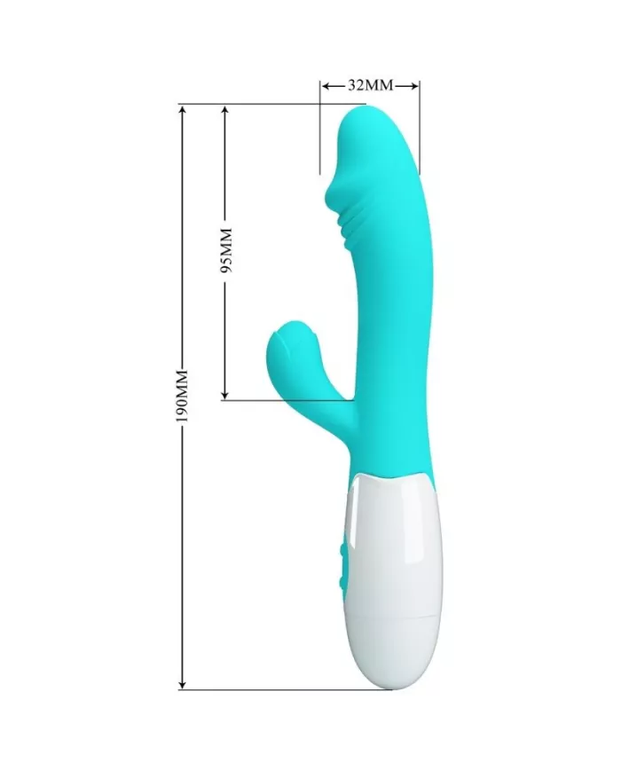 PRETTY LOVE - VIBRATEUR SNAPPY G-SPOT VERT AQUA