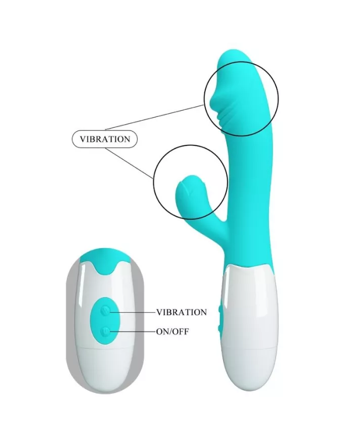 PRETTY LOVE - VIBRATEUR SNAPPY G-SPOT VERT AQUA