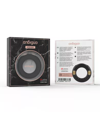 ANBIGUO - ANNEAU VIBRANT ADRIANO COMPATIBLE AVEC LA TECHNOLOGIE SANS FIL WATCHME