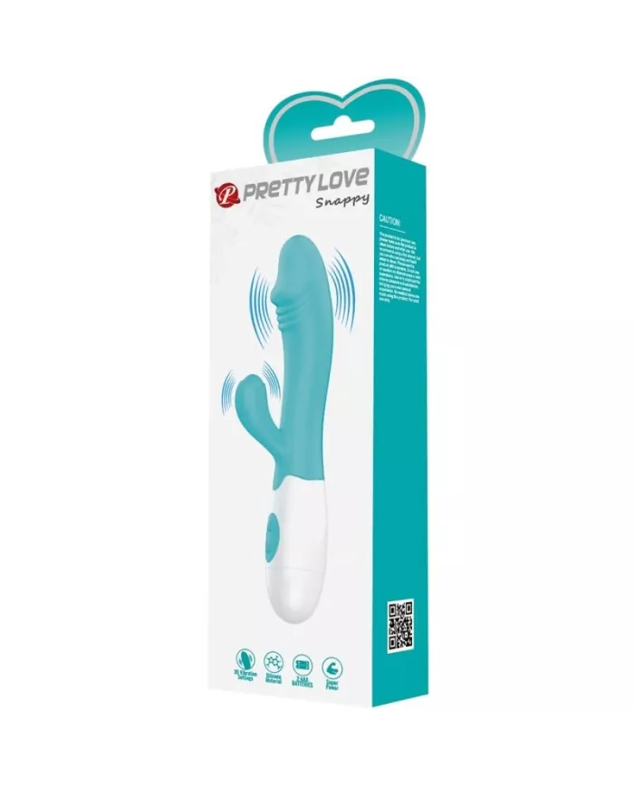 PRETTY LOVE - VIBRATEUR SNAPPY G-SPOT VERT AQUA