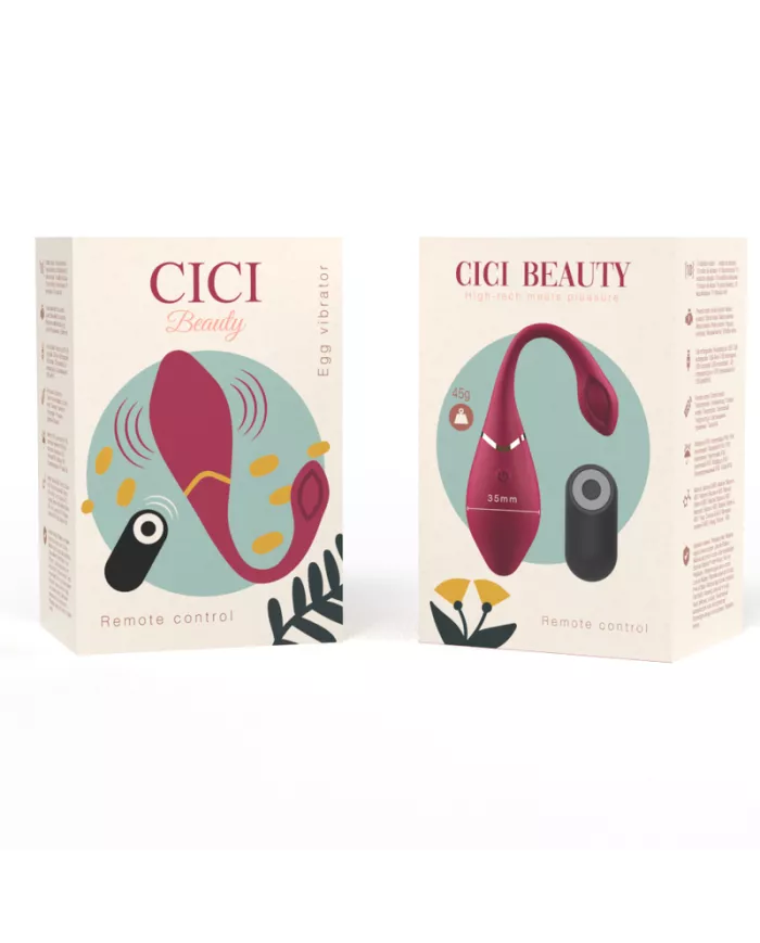CICI BEAUTY - PREMIUM SILICONE EGG VIBRATEUR TÉLÉCOMMANDE