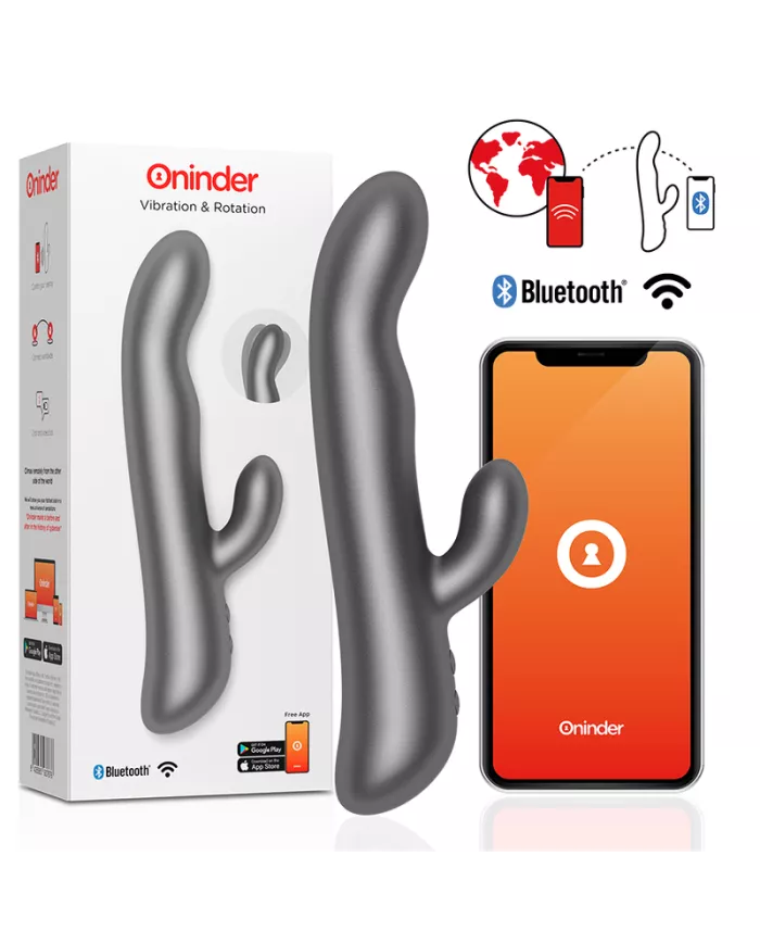 ONINDER - OSLO VIBRATION ET ROTATION NOIR - APPLICATION GRATUITE