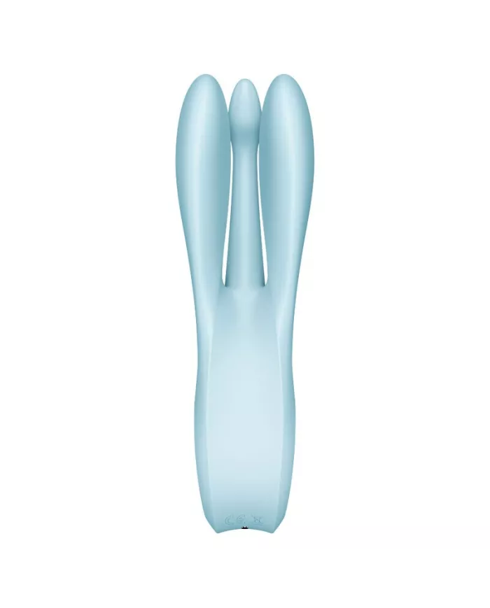 SATISFYER - VIBRATEUR THREESOME 1 BLEU